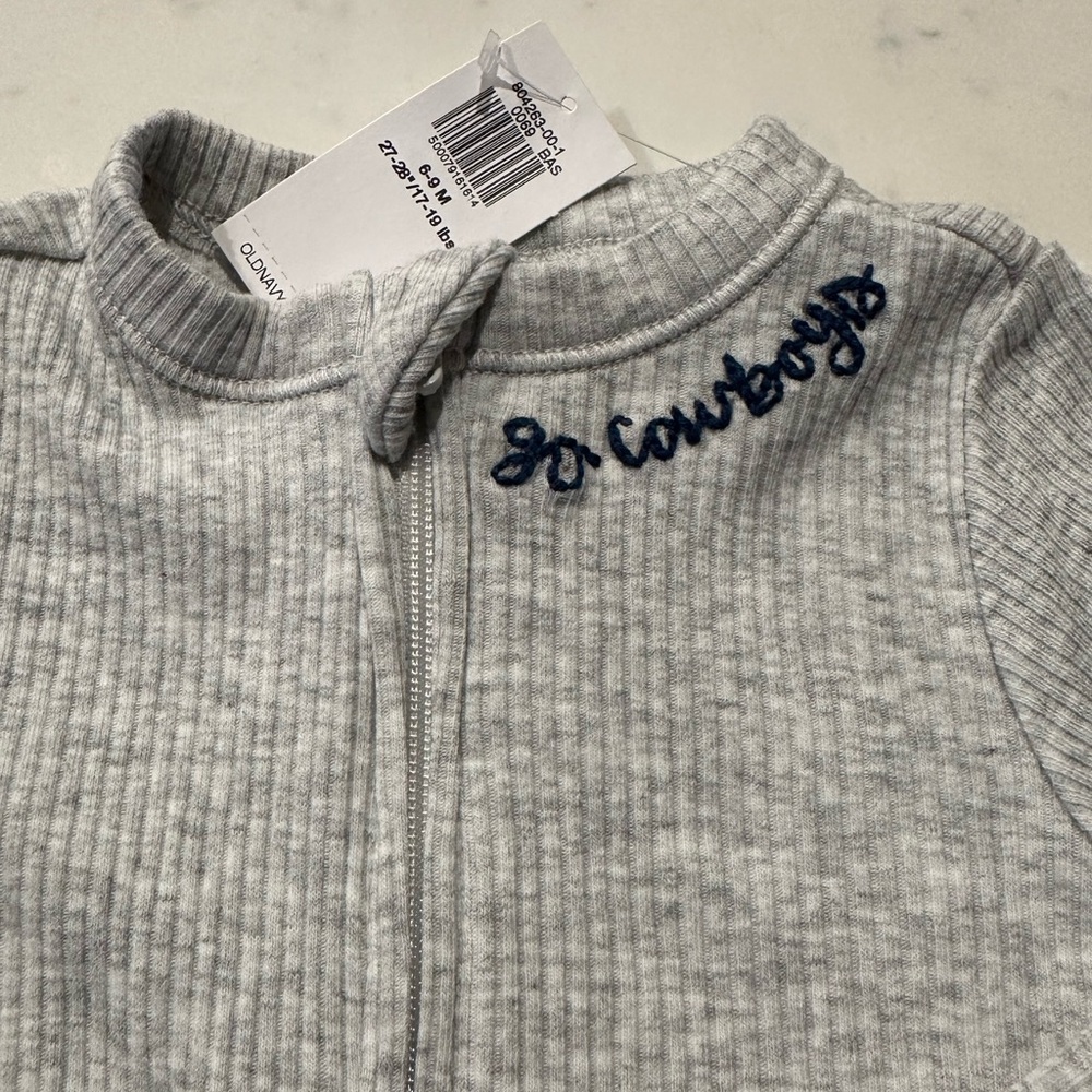 Cowboys Hand embroidered Footie